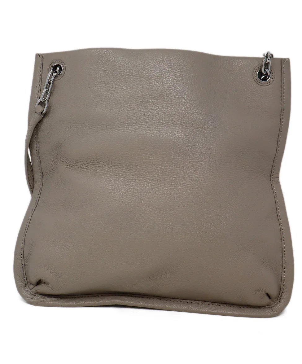 Tory Burch Taupe Leather Crossbody - Image 3