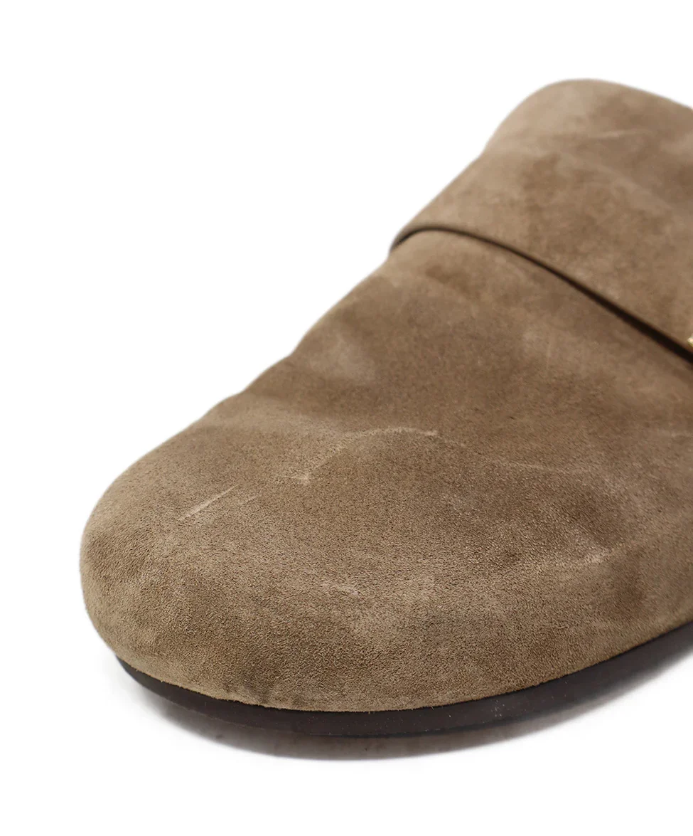 Tory Burch Taupe Suede Clogs sz 10 - Image 7