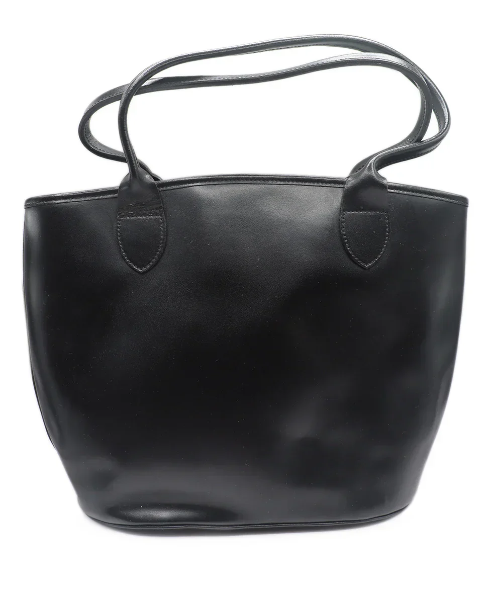 Longchamp Black Leather Totebag - Image 3