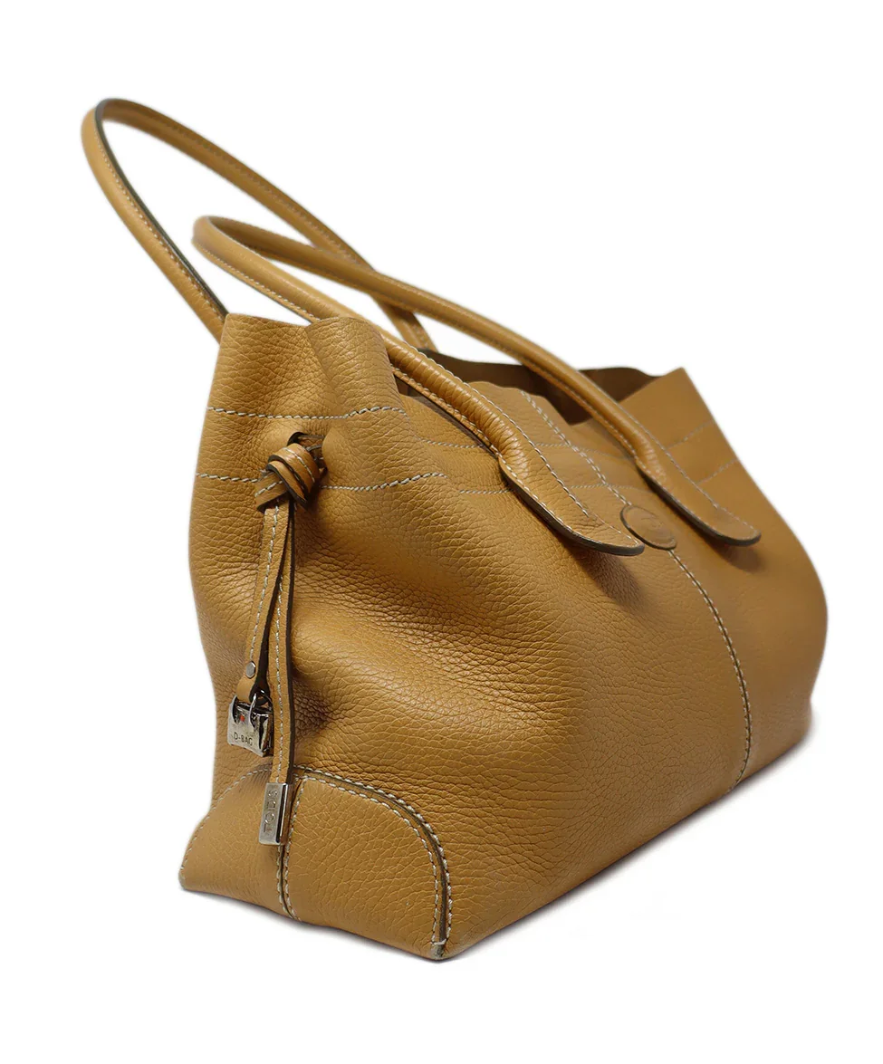 Tod's Neutral Tan Leather Tote Handbag - Image 2