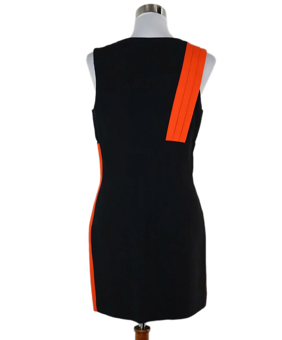 Ungaro Black Orange & Brown Dress sz 10 - Image 3
