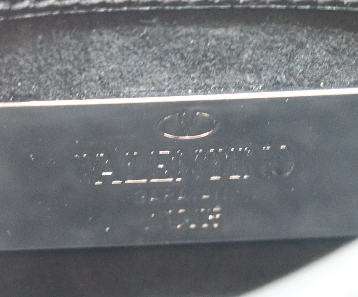 Valentino Black Leather Studded Crossbody Bag - Image 7