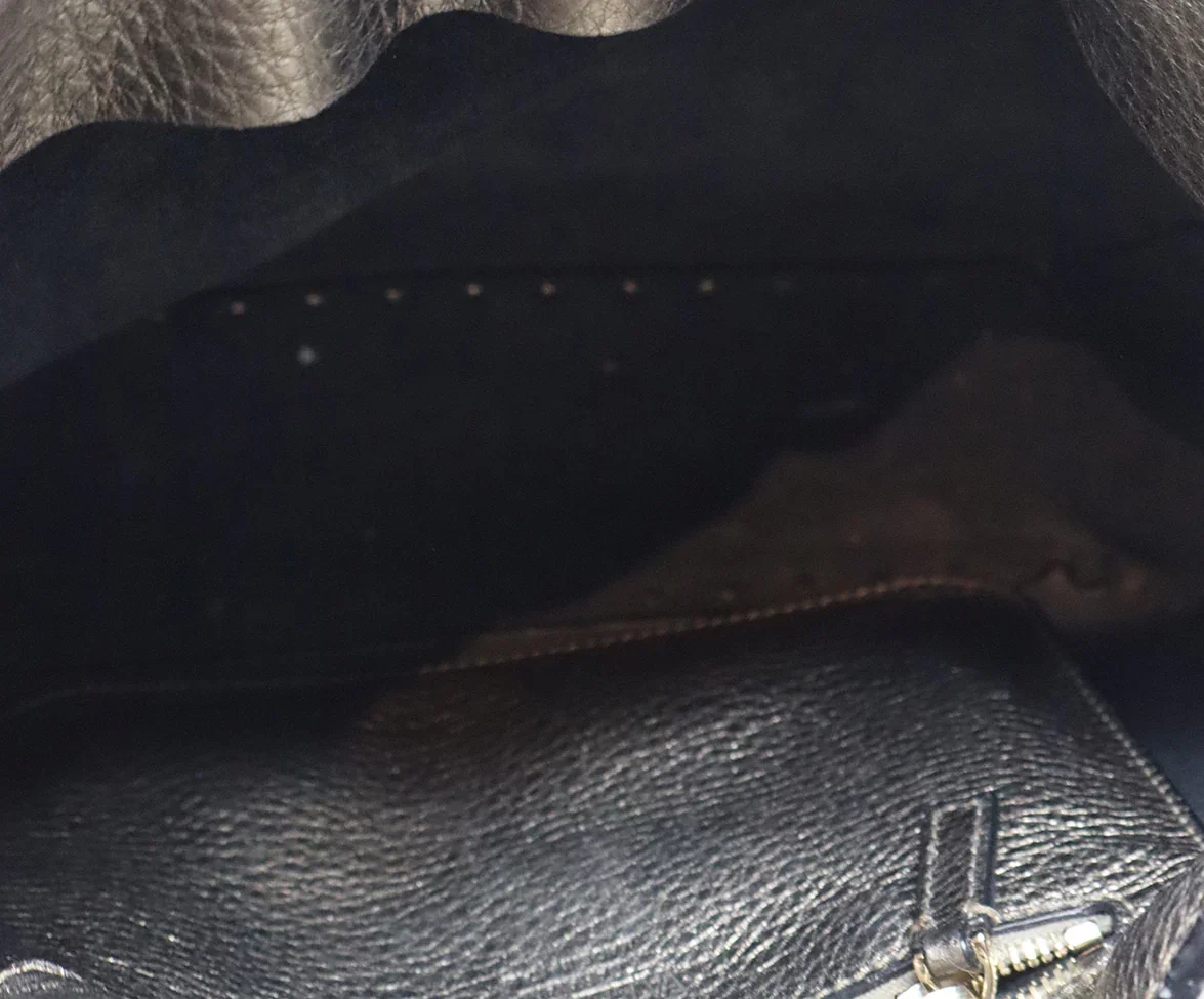 Valentino Crossbody Rockstud Metallic Gold Leather Messenger Bag - Image 5