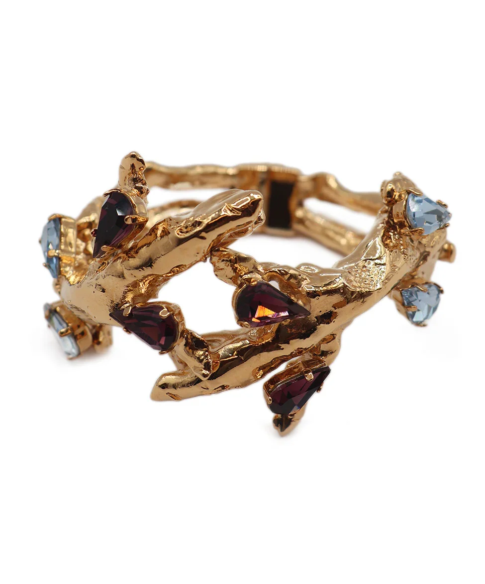 Valentino Metallic Gold Bracelet Cuff