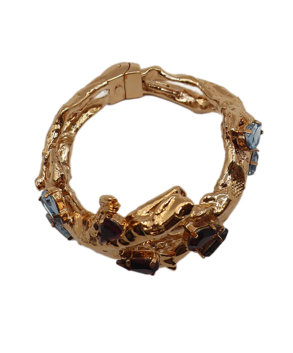 Valentino Metallic Gold Bracelet Cuff - Image 3