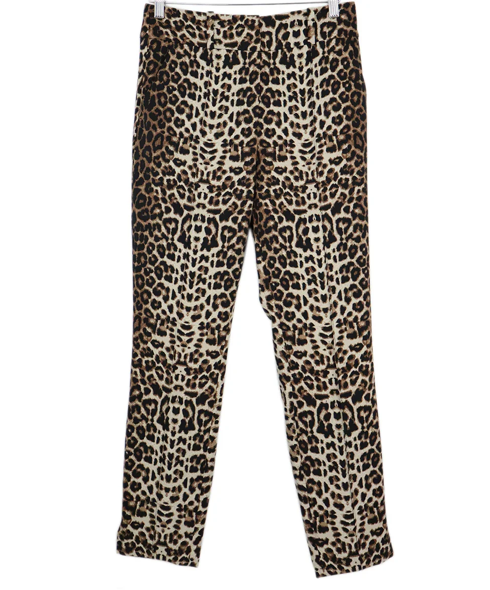 Veronica Beard Leopard Print Pants sz 6