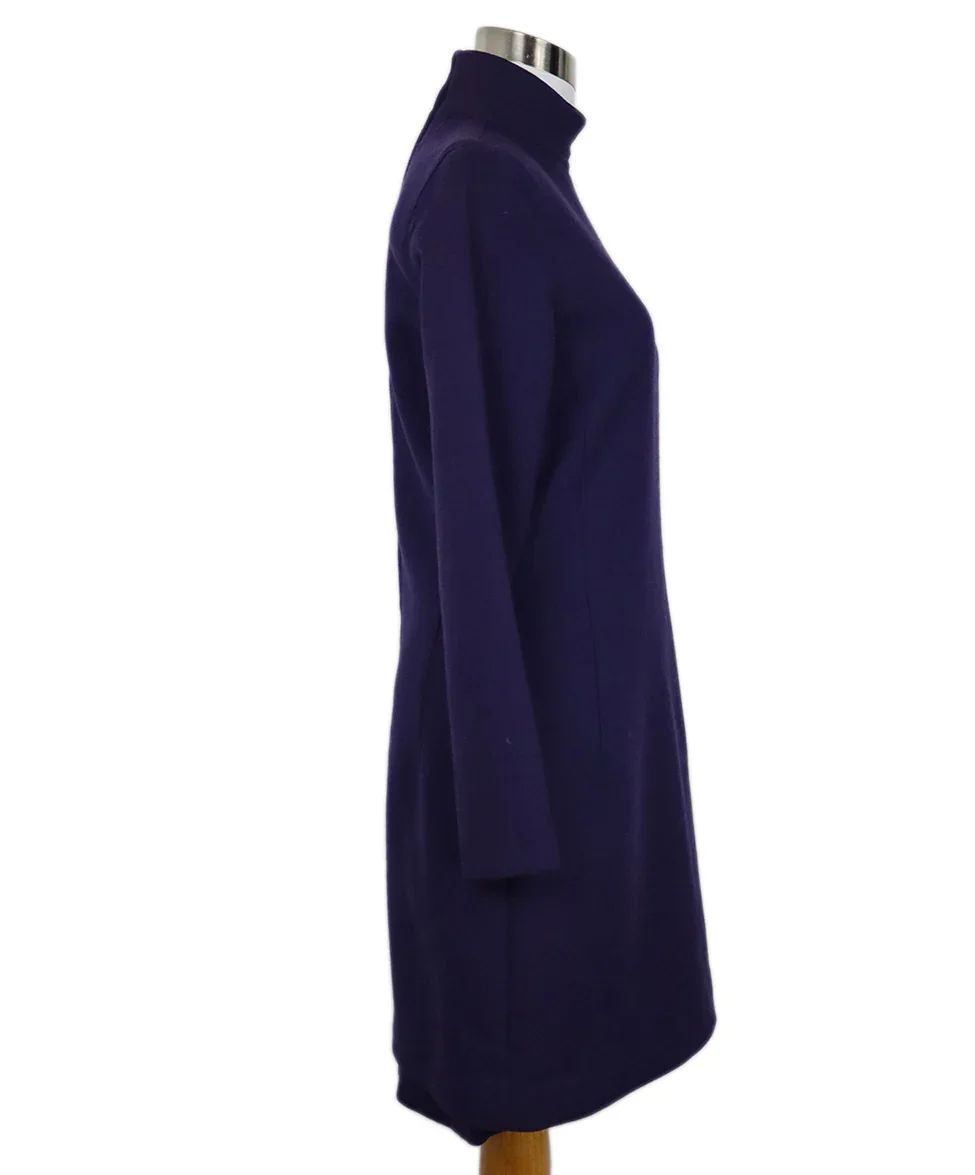 Versace Vintage Purple Wool Dress sz 4 - Image 2
