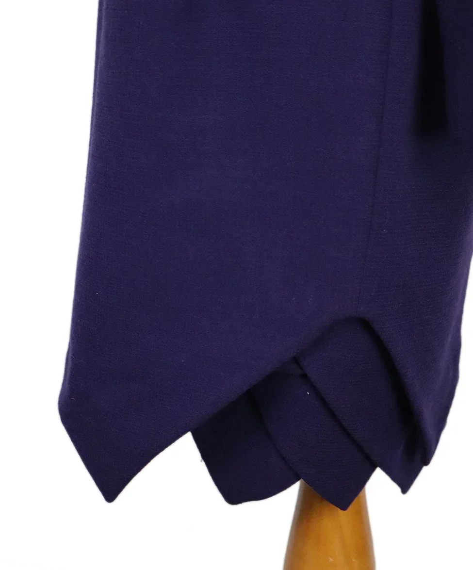Versace Vintage Purple Wool Dress sz 4 - Image 6