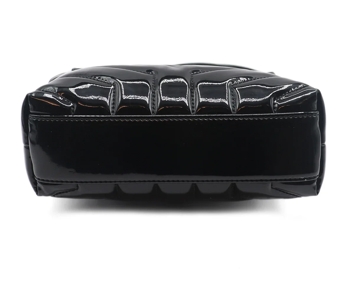 YSL Black Patent Leather Lou Lou Handbag - Image 4