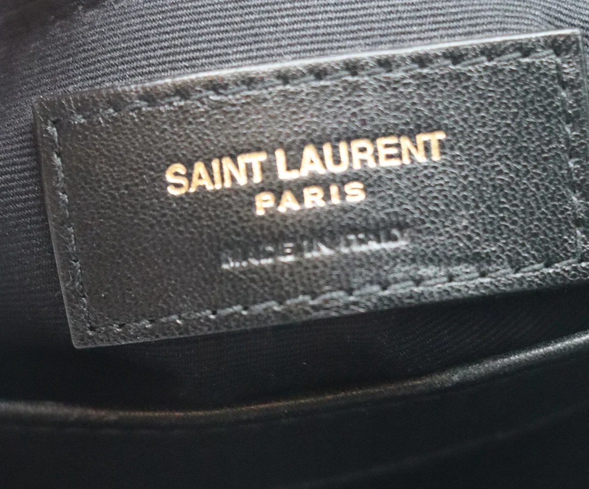 YSL Black Patent Leather Lou Lou Handbag - Image 7