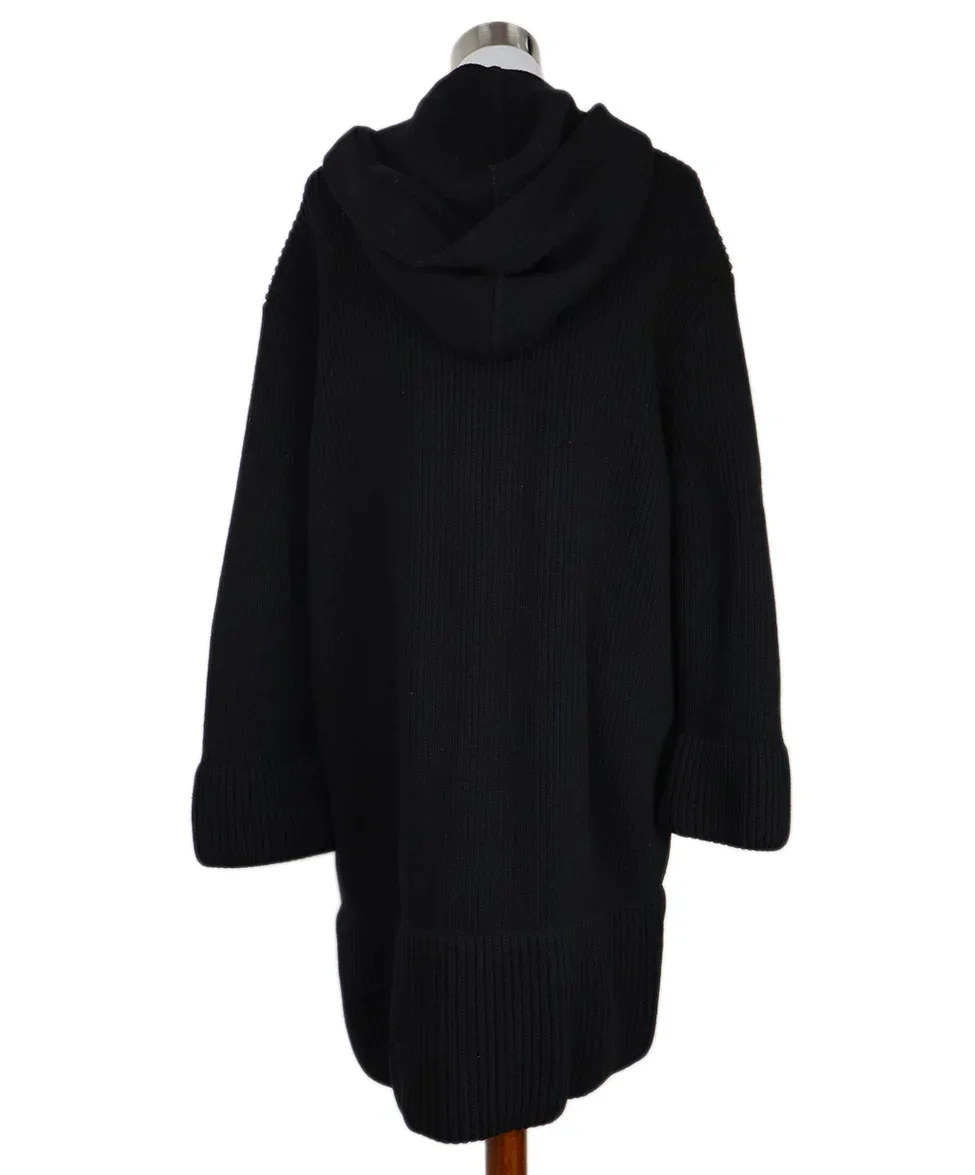 YSL Black Wool & Cashmere Cardigan sz 6 - Image 3