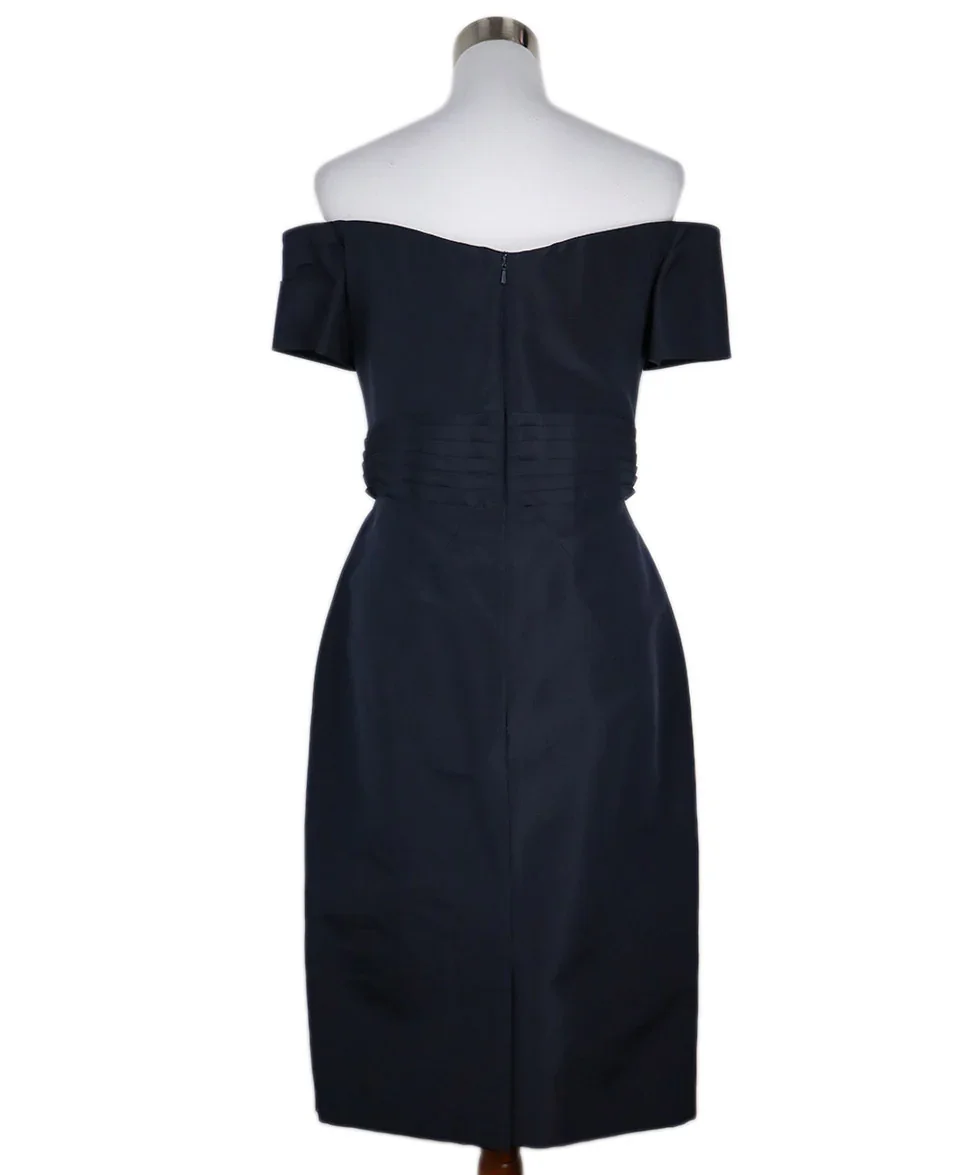 Zac Posen Blue Silk Evening Dress sz 8 - Image 3